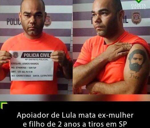 APOIADOR DO LULA MATA A TIROS SUA EX ESPOSA E SEU FILHO DE 2  ANOS. O FILHO SE CHAMAVA LUIS INÁCIO .