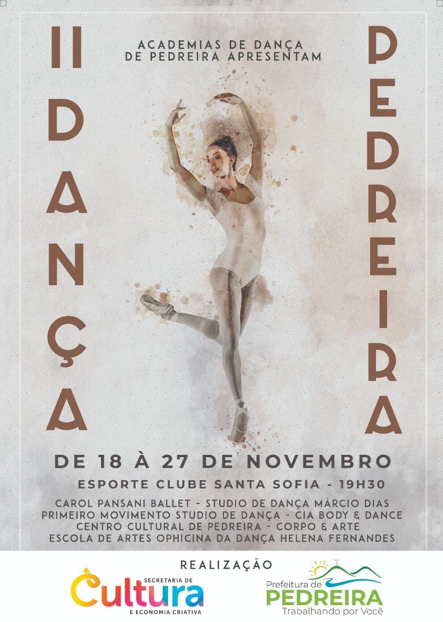 2º Festival “Dança Pedreira” ocorrerá nas dependências do Ginásio de Esportes “Vermelhão” do Santa Sofia