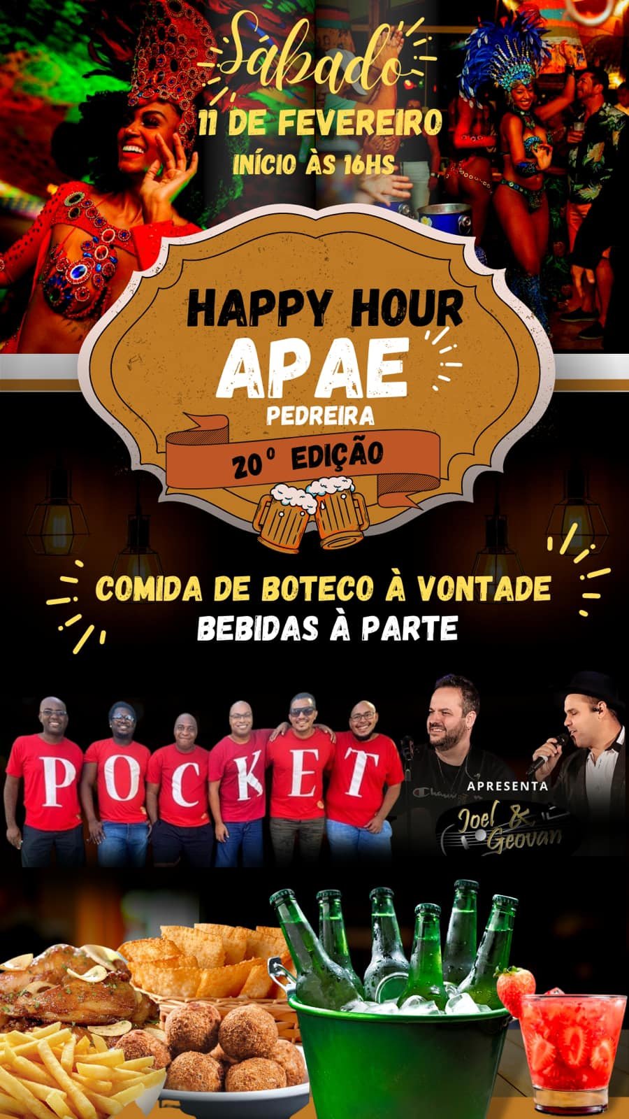 APAE de Pedreira vende adesão para seu tradicional Happy Hour