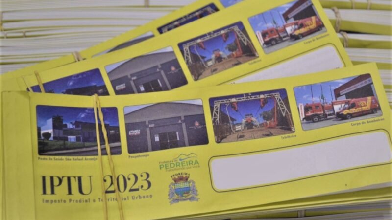 Prefeitura de Pedreira inicia a distribuição dos carnês de IPTU de 2023