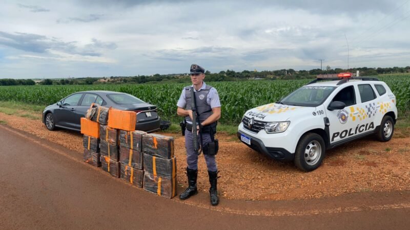 PM Rodoviária prende casal que transportava 311 kg de maconha em Palmital…..