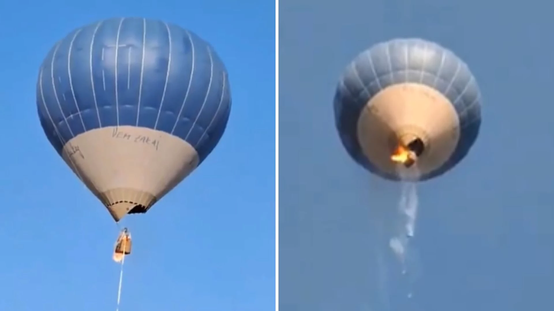 Incêndio em balão mata casal; filha sobrevive ao decidir pularPasseio era uma comemoração ao aniversário de um dos ocupantes