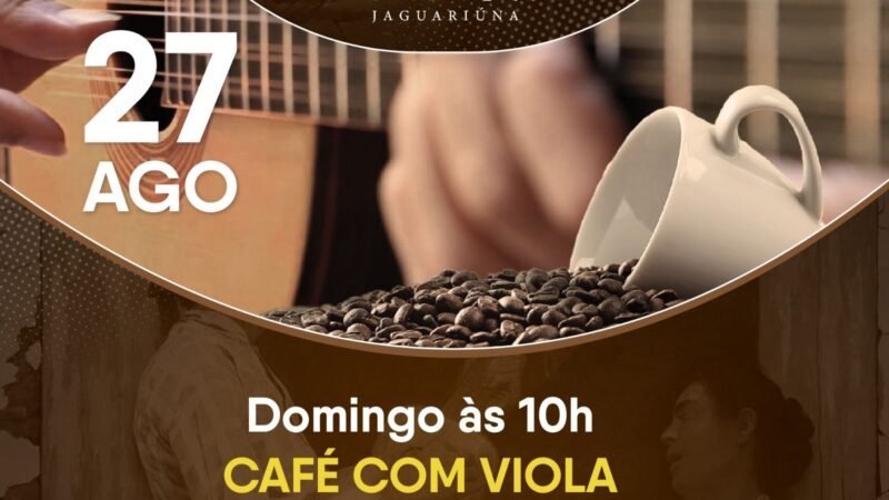 DOMINGO TEM ‘CAFÉ COM VIOLA’ NA ESTAÇÃO DE GUEDES