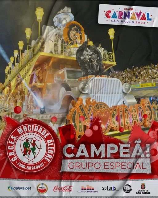 MOCIDADE ALEGRE É A CAMPEÃ DO CARNAVAL SP 2024