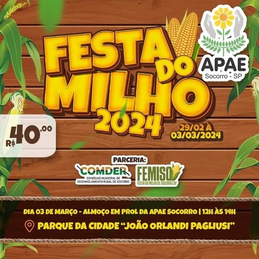 FESTA DO MILHO DE SOCORRO/SP