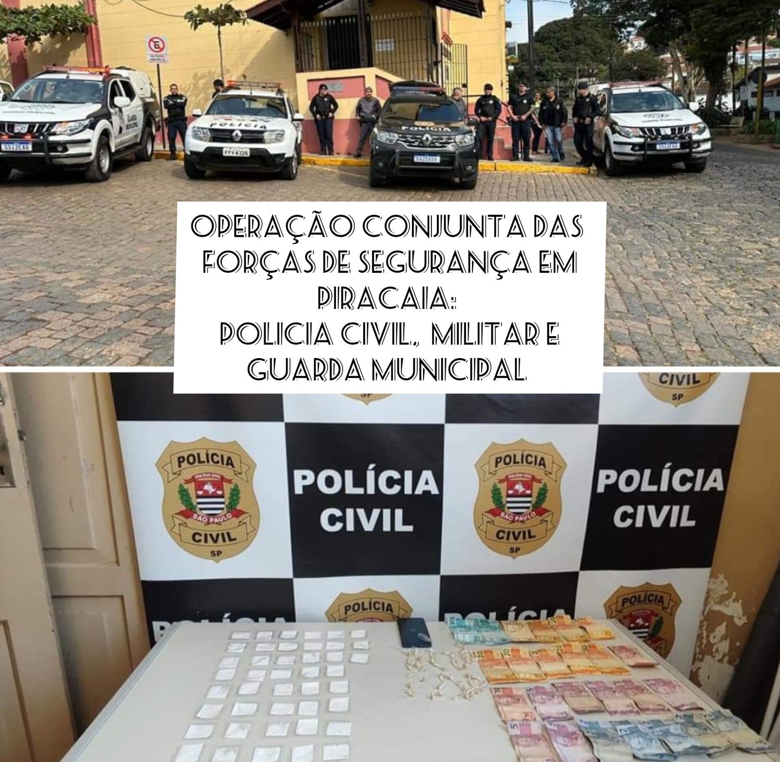 OPERAÇÃO CONJUNTA EM PIRACAIA ENTRE A POLÍCIA CIVIL, POLÍCIA MILITAR E GUARDA MUNICIPAL PRENDE MULHER POR TRÁFICO E RECEPTAÇÃO