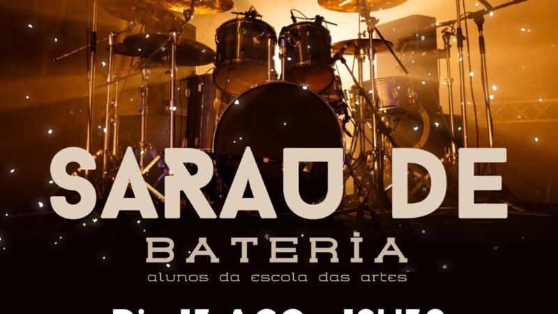 CULTURA REALIZA SARAU DE BATERIA COM ALUNOS DA ESCOLA DAS ARTES NO TEATRO MUNICIPAL