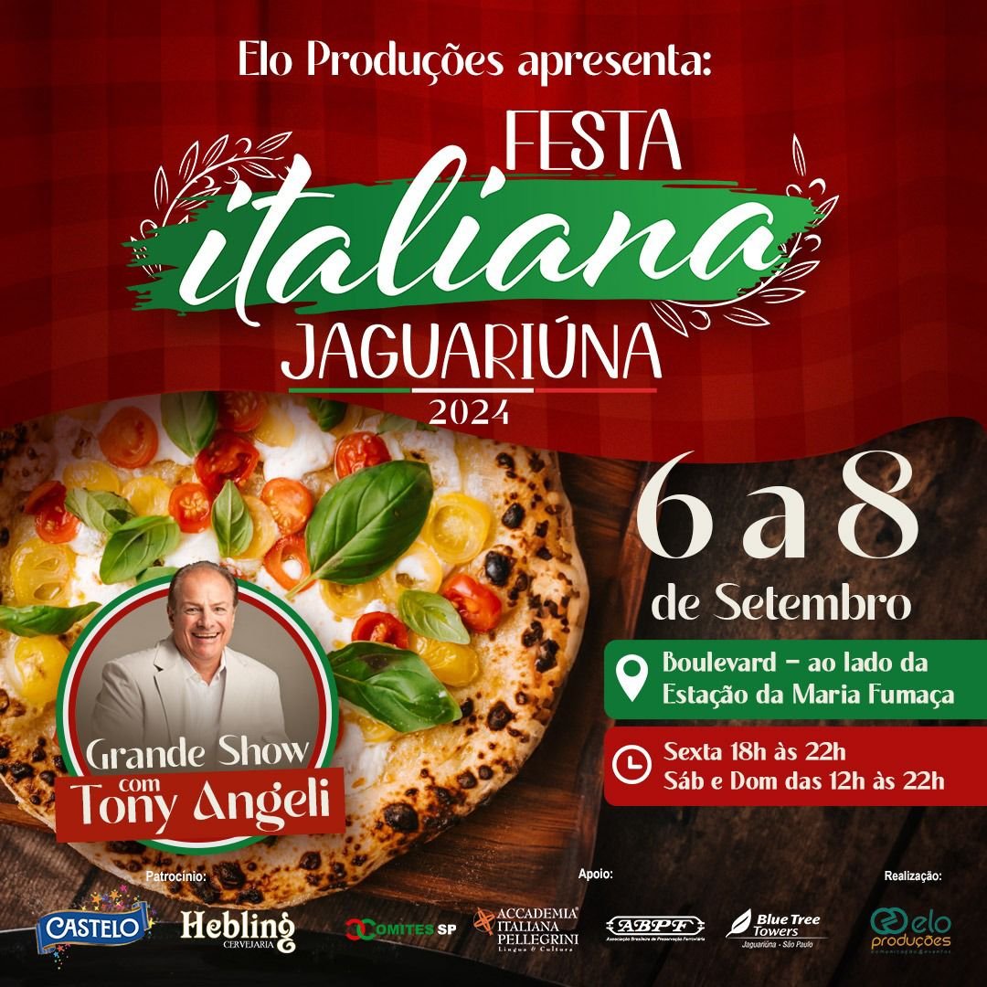 FESTA EM JAGUARIÚNA CELEBRA 150 ANOS DE IMIGRAÇÃO ITALIANA