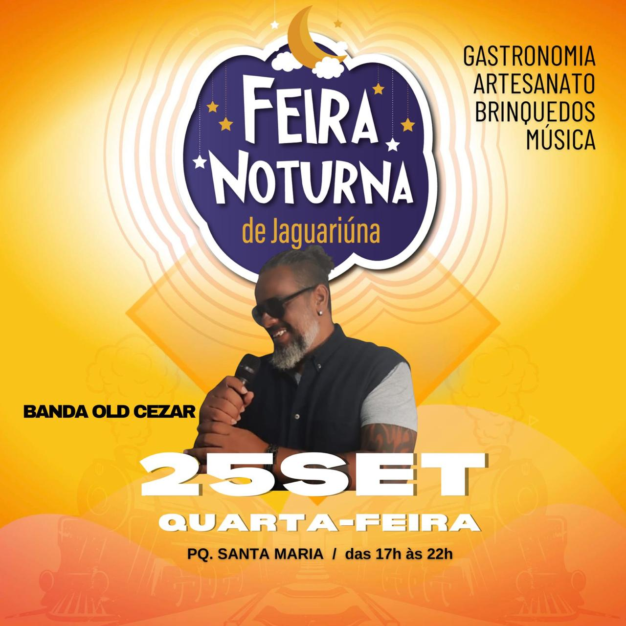 FEIRA NOTURNA AGITA O PARQUE SANTA MARIA NESTA QUARTA COM MÚSICA E GASTRONOMIA