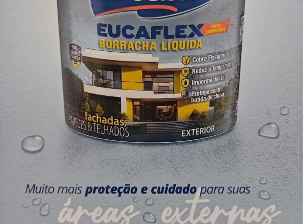 Eucatex Eucaflex – Borracha Líquida: Uma Proteção Completa para Áreas Externas .A Eucatex Eucaflex – Borracha Líquida é uma pintura emborrachada com alta performance, especialmente desenvolvida para proteger e embelezar suas áreas externas. Principais Benefícios: