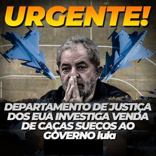 INVESTIGAÇÃO DO GOVERNO DOS ESTADOS UNIDOS – O Departamento de Justiça dos Estados Unidos abriu uma investigação para apurar o contrato fechado pelo Brasil em 2014 para a compra de 36 caças militares do modelo Gripen. A apuração é do blog de Fausto Macedo, do jornal O Estado de S. Paulo.