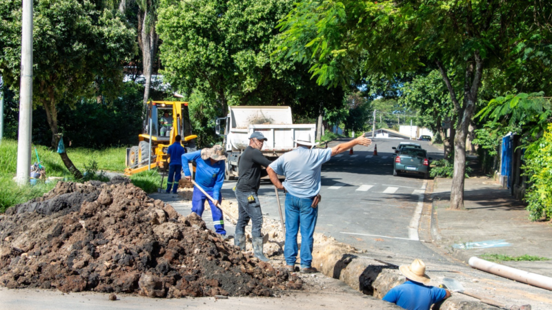 SAAEJA REALIZA TROCA DE REDE DE ESGOTO NO BAIRRO NOVA JAGUARIÚNA