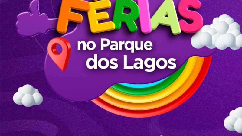 PARQUE DOS LAGOS RECEBE FESTIVAL DE FÉRIAS NESTE FIM DE SEMANA