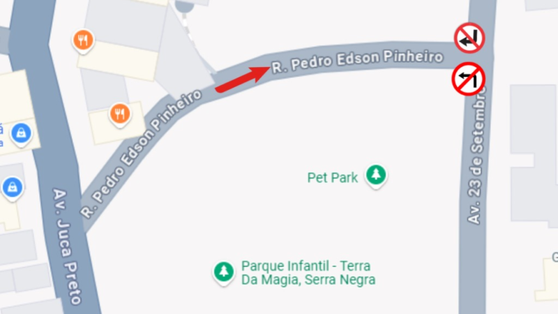 SERRA NEGRA TERÁ MUDANÇA NO TRÂNSITO = CONVERSÃO DA AV. 23 DE SETEMBRO PARA A RUA DR. PEDRO EDSON PINHEIRO SERÁ PROIBIDA A PARTIR DE 1º DE ABRIL