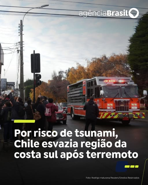 Alerta no Chile: Terremoto de 7,4 graus atinge Passagem de Drake e gera risco de tsunami