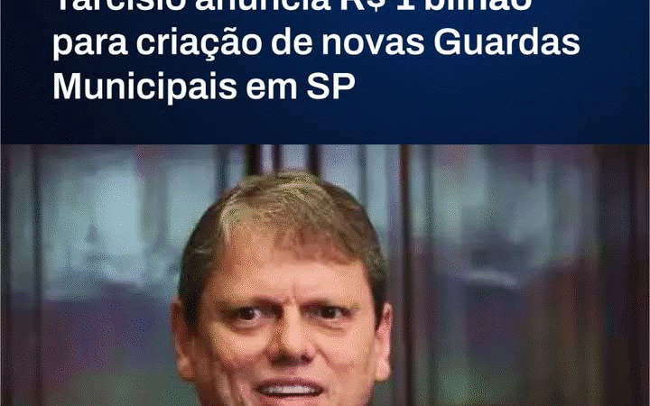 💥 SEGURANÇA MUNICIPAL VALORIZADA! GOVERNO TARCÍSIO ANUNCIA INVESTIMENTO DE R$ 1 BILHÃO PARA FORTALECER AS GUARDAS MUNICIPAIS EM SP. O Governador de São Paulo, Tarcísio de Freitas, anunciou um pacote de investimento histórico: R$ 1 bilhão para a criação, ampliação e modernização das Guardas Civis Municipais (GCMs) em todo o estado. O objetivo é claro — reforçar a segurança pública com estrutura, tecnologia e valorização da tropa.