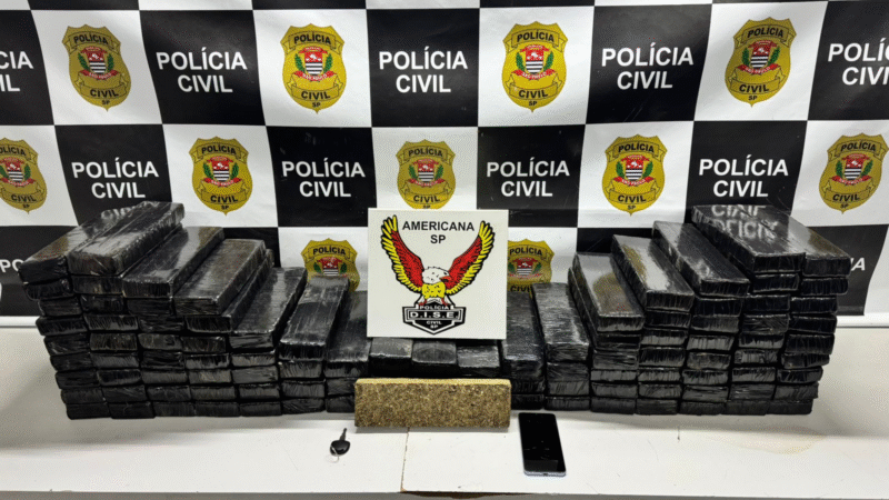 OPERAÇÃO “PICADÃO”: DISE DE AMERICANA APREENDE 101 TIJOLOS DE MACONHA E PRENDE TRAFICANTE EM FLAGRANTE EM SÃO PEDRO