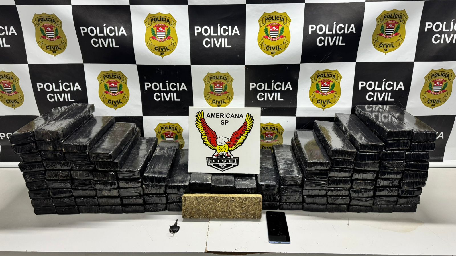 OPERAÇÃO “PICADÃO”: DISE DE AMERICANA APREENDE 101 TIJOLOS DE MACONHA E PRENDE TRAFICANTE EM FLAGRANTE EM SÃO PEDRO