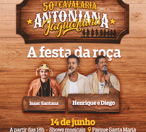 VEM AI A 50º CAVALARIA ANTONIANA EM JAGUARIÚNA