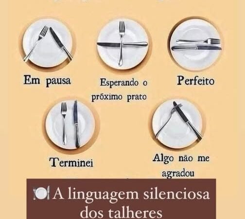 A Linguagem Silenciosa dos Talheres: O Que Você Diz Sem Palavras à Mesa