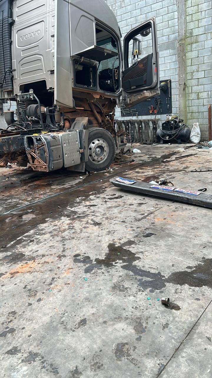 Sete presos desmanchando caminhão