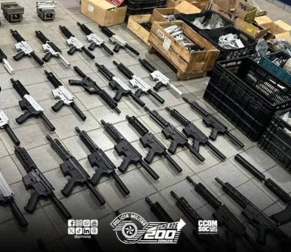 Operação conjunta desmantela fábrica clandestina de armas no interior de São Paulo.