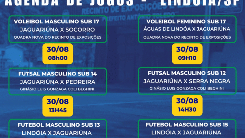 JAGUARIÚNA PARTICIPA DA ETAPA DE LINDÓIA DOS JOGOS DO CIRCUITO DAS ÁGUAS
