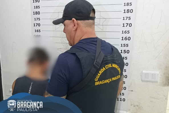 GCM prende homem procurado durante abordagem social em Bragança Paulista