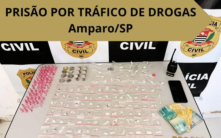 Polícia Civil realiza Operação Harmonia e prende traficante em Amparo