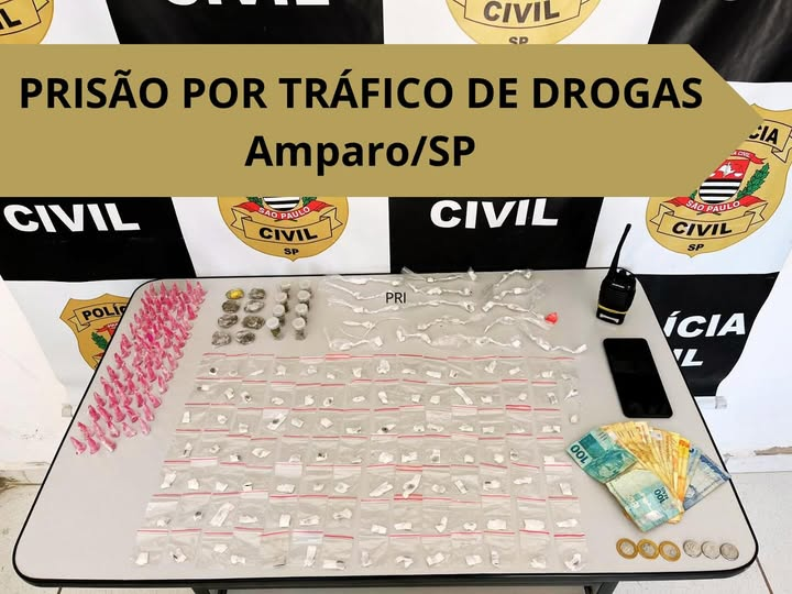 Polícia Civil realiza Operação Harmonia e prende traficante em Amparo