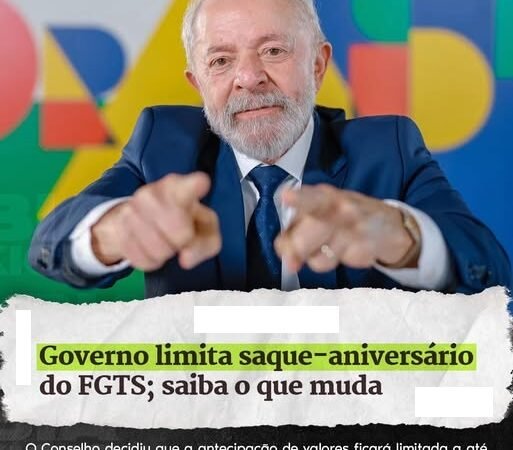🚨 GOVERNO LIMITA SAQUE-ANIVERSÁRIO DO FGTS E TRABALHADOR FICA NA MÃO! 🚨