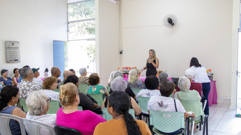 PALESTRA SOBRE DIREITOS DA PESSOA IDOSA MARCA 1º DE OUTUBRO EM JAGUARIÚNA