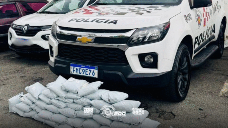 Polícia Militar apreende mais de 50 kg de drogas em Campinas