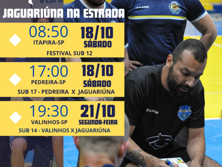 BASQUETE DE JAGUARIÚNA ENCARA MARATONA DE JOGOS FORA DE CASA