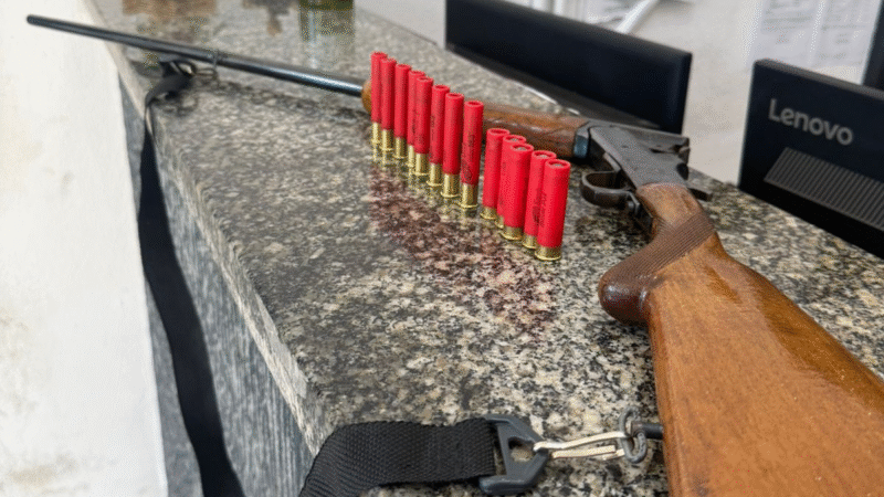 Mandado de busca e apreensão resulta na apreensão de arma de grosso calibre em Jaguariúna…..