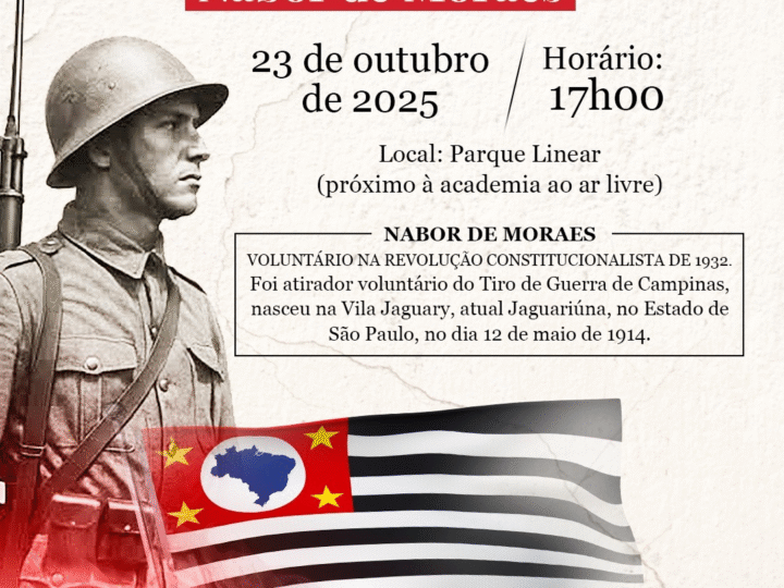JAGUARIÚNA INAUGURA HOJE MONUMENTO A EX-COMBATENTE DA REVOLUÇÃO DE 1932