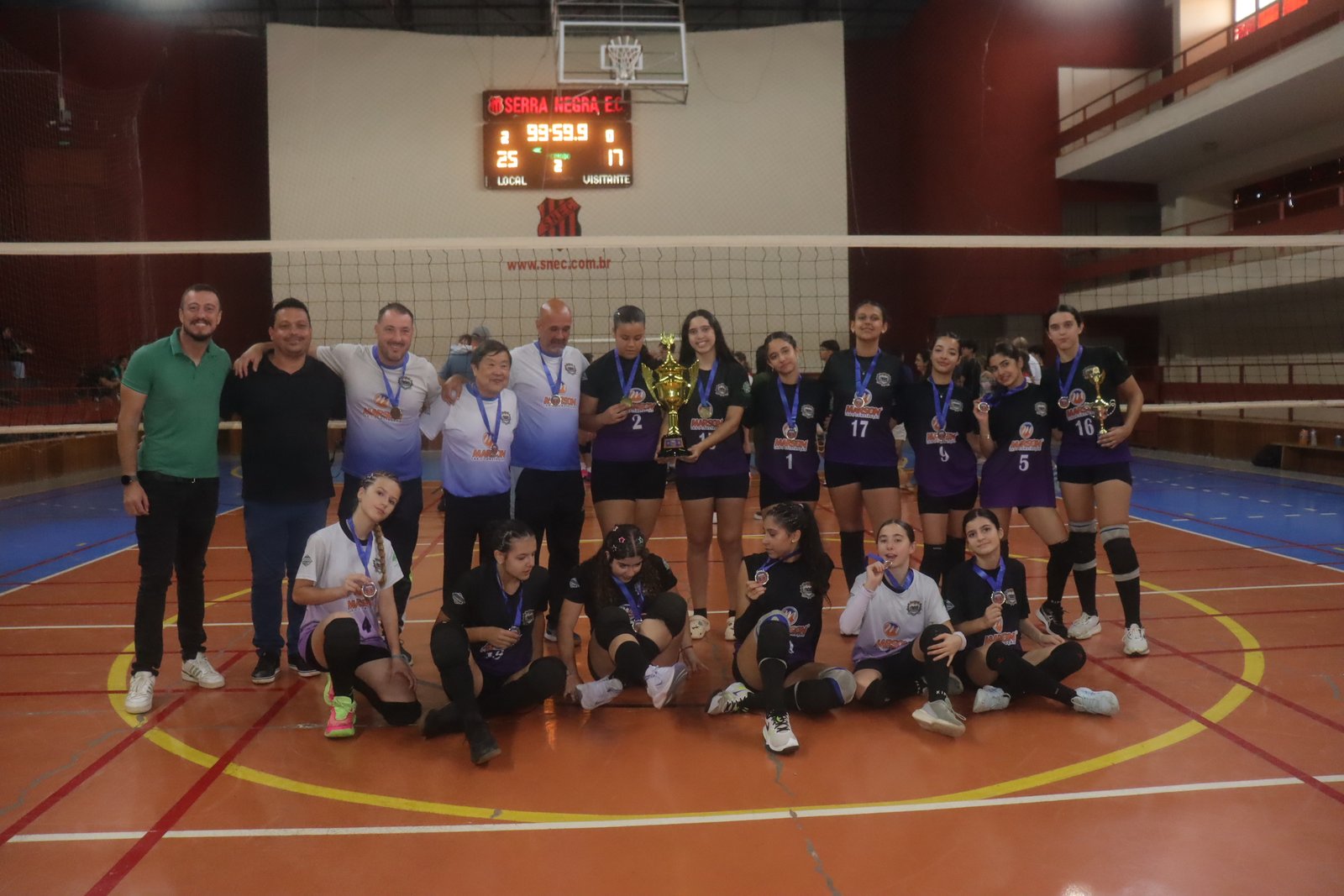 SERRA NEGRA – Vôlei Feminino Sub-14 da Prefeitura de Serra Negra conquistou o título da Copa ADR 2025