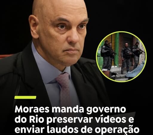 ESCLARECIMENTOS | O ministro Alexandre de Moraes, do Supremo Tribunal Federal (STF), determinou, nesta segunda-feira (10), que o governo do Rio de Janeiro envie à Corte todos os laudos técnicos de necrópsia dos corpos e de projéteis e a lista dos policiais que utilizavam câmeras corporais na Operação Contenção, realizada em 28 de outubro, quando 121 pessoas morreram nos complexos do Alemão e da Penha.