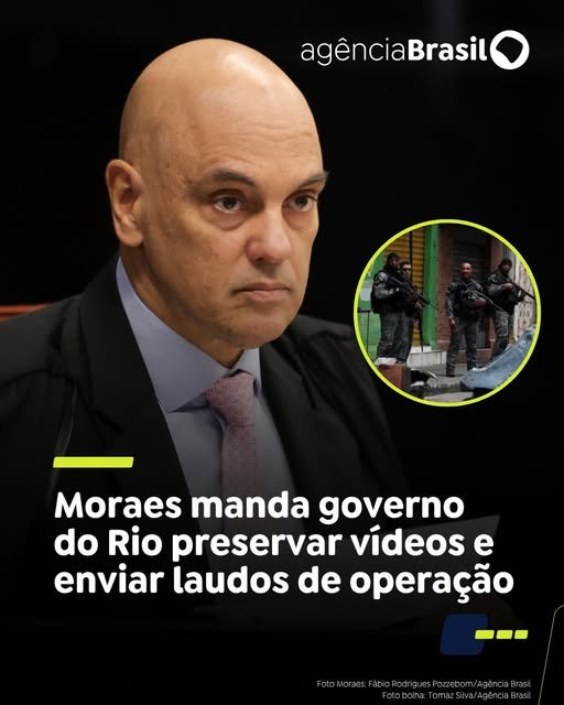 ESCLARECIMENTOS | O ministro Alexandre de Moraes, do Supremo Tribunal Federal (STF), determinou, nesta segunda-feira (10), que o governo do Rio de Janeiro envie à Corte todos os laudos técnicos de necrópsia dos corpos e de projéteis e a lista dos policiais que utilizavam câmeras corporais na Operação Contenção, realizada em 28 de outubro, quando 121 pessoas morreram nos complexos do Alemão e da Penha.