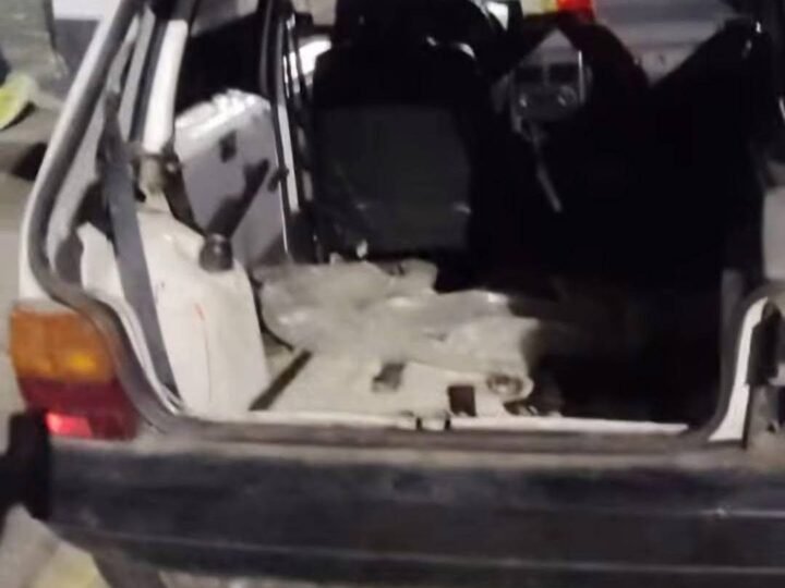 🚨 CENA INACREDITÁVEL EM SILVEIRAS: HOMEM É PRESO TRANSPORTANDO TRÊS VACAS DENTRO DE UM FIAT UNO