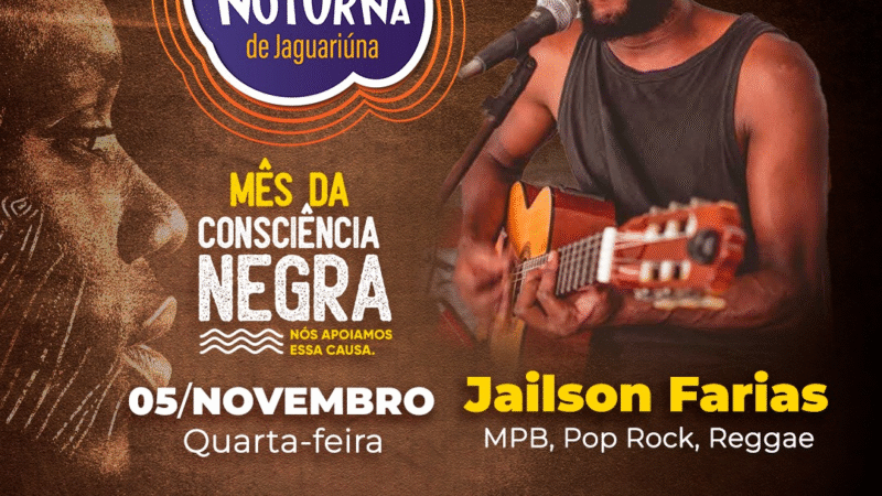 FEIRA NOTURNA DE JAGUARIÚNA TEM EDIÇÃO ESPECIAL DO MÊS DA CONSCIÊNCIA NEGRA