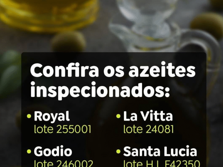 AZEITES FRAUDADOS: MINISTÉRIO ALERTA PARA PRODUTOS IRREGULARES NO MERCADO BRASILEIRO