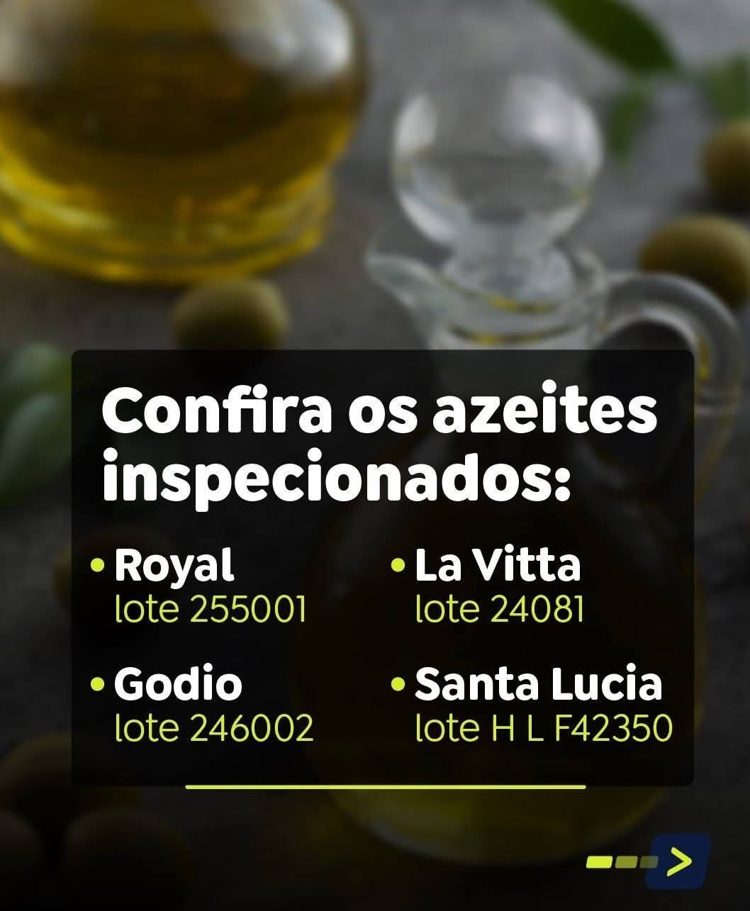 AZEITES FRAUDADOS: MINISTÉRIO ALERTA PARA PRODUTOS IRREGULARES NO MERCADO BRASILEIRO