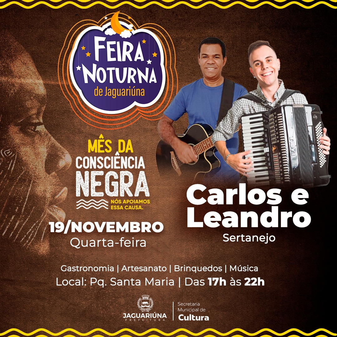 PARQUE SANTA MARIA RECEBE HOJE A FEIRA NOTURNA DE JAGUARIÚNA