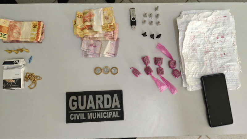 GCM prende dois homens por tráfico de drogas em Santo Antônio de Posse