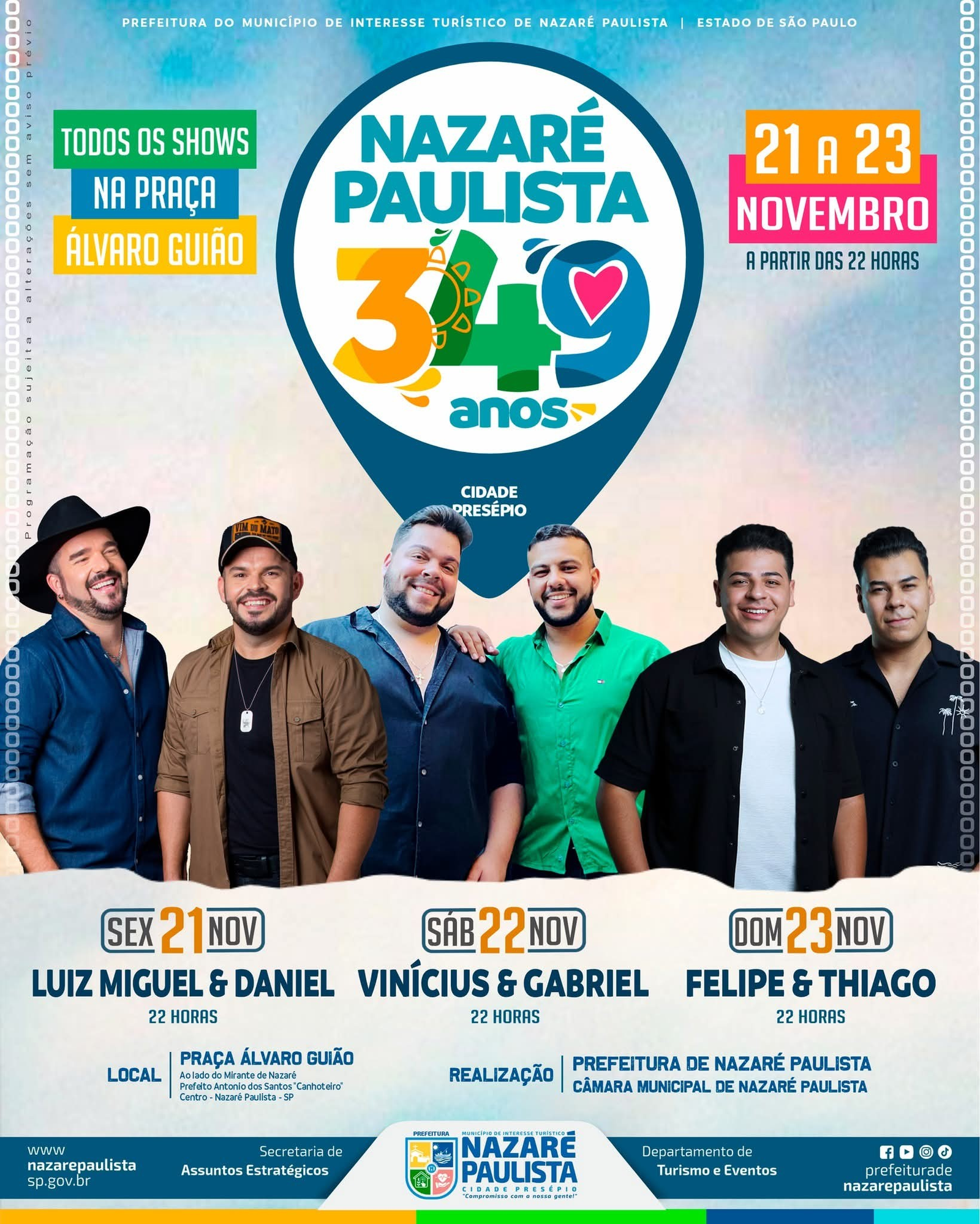 NAZARÉ PAULISTA CELEBRA 349 ANOS COM 3 DIAS DE FESTA!