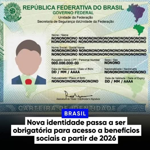 CARTEIRA NACIONAL DE IDENTIDADE: NOVAS REGRAS!
