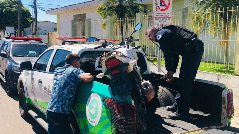 GUARDA MUNICIPAL DE SANTO ANTÔNIO DE POSSE RECUPERA MOTOCICLETA FURTADA EM MENOS DE 12 HORAS
