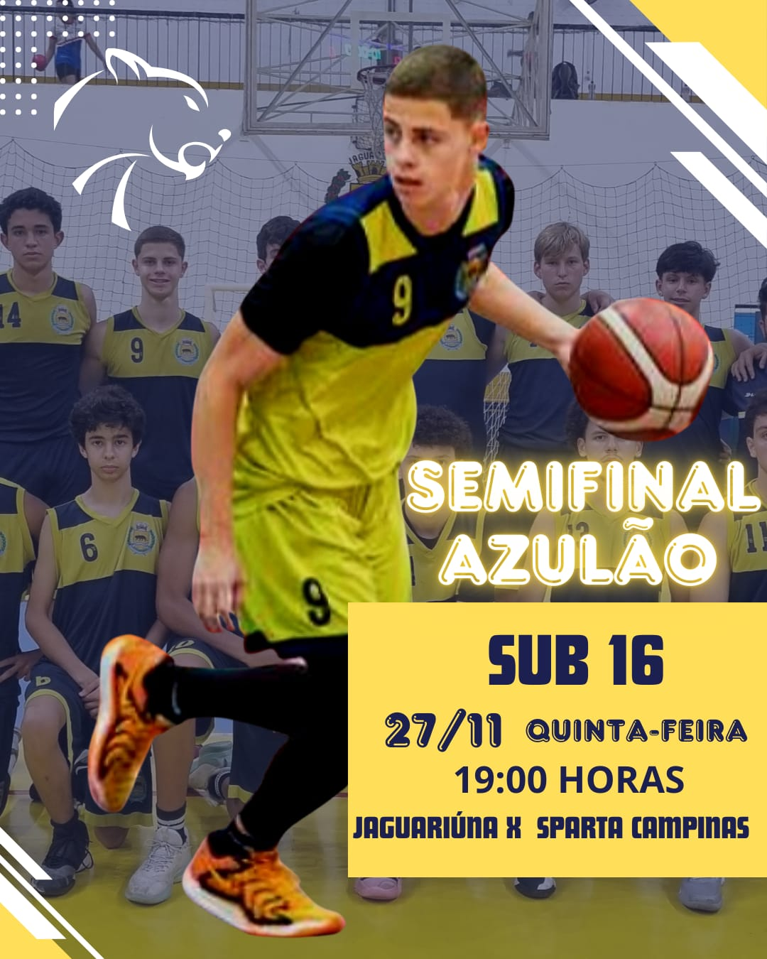 BASQUETE DE JAGUARIÚNA DECIDE VAGA NA FINAL DA LIGA METROPOLITANA NESTA QUINTA