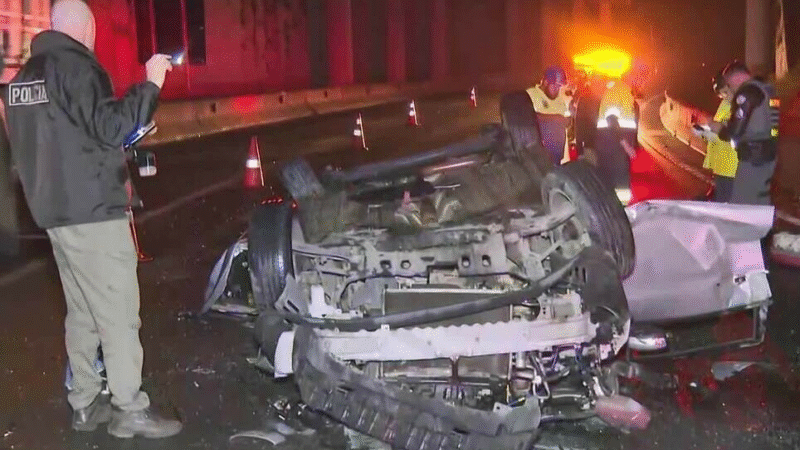 ⚫ Carro despenca de viaduto e mata quatro jovens no Rodoanel, em São Bernardo do Campo .